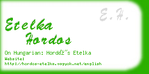 etelka hordos business card