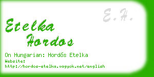 etelka hordos business card